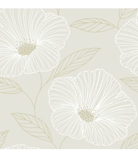2973-91131 - Mythic Dove Floral Wallpaper by A Street