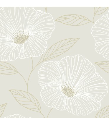 2973-91131 - Mythic Dove Floral Wallpaper by A Street