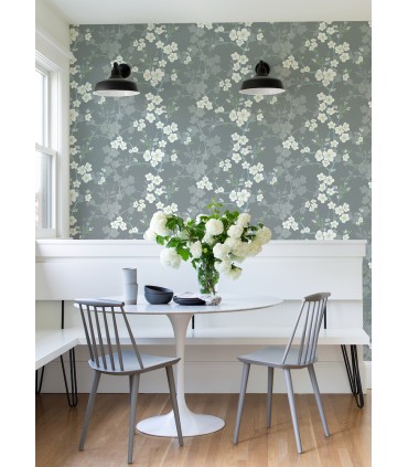 2973-90108 - Nicolette Grey Floral Trail Wallpaper by A Street