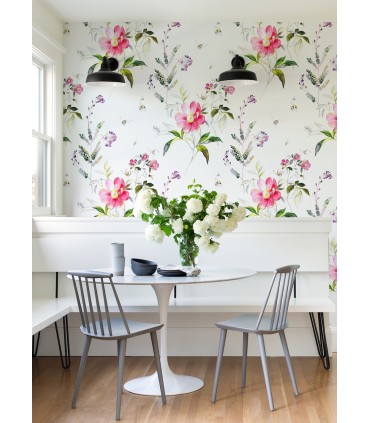 2973-92401M - Pink Sinclair Wall Mural by A Street