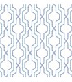 2973-90601 - Rion Blue Trellis Wallpaper by A Street