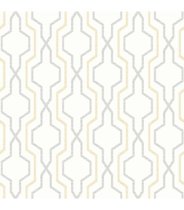 2973-90604 - Rion Yellow Trellis Wallpaper by A Street