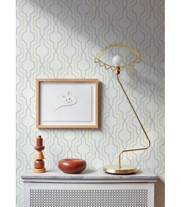2973-90604 - Rion Yellow Trellis Wallpaper by A Street