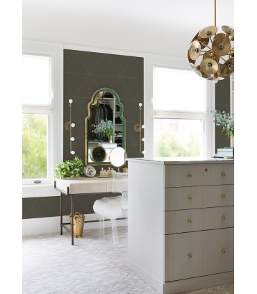 2973-91002 - Twilight Grey Geometric Wallpaper by A Street