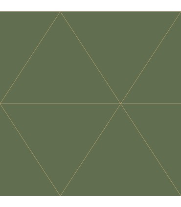 2973-91010 - Twilight Green Geometric Wallpaper by A Street