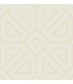 2973-87370 - Voltaire Gold Beaded Geometric Wallpaper by A Street