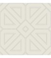 2973-87371 - Voltaire Grey Beaded Geometric Wallpaper by A Street