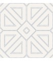 2973-87372 - Voltaire Indigo Beaded Geometric Wallpaper by A Street