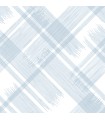 2973-90705 - Zag Blue Modern Plaid Wallpaper by A Street