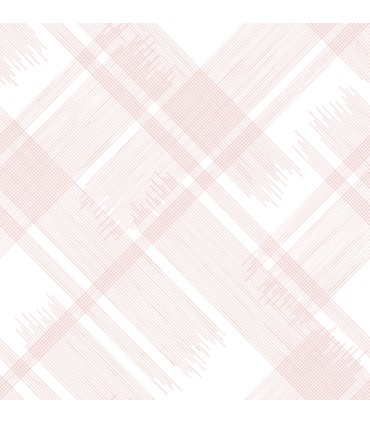 2973-90702 - Zag Pink Modern Plaid Wallpaper by A Street