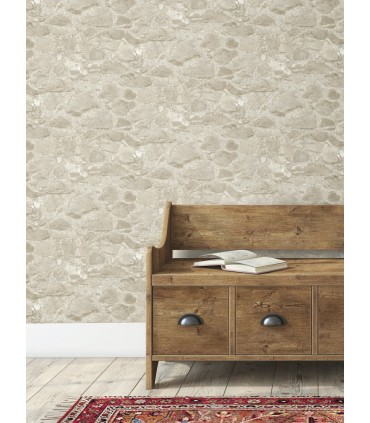 MN1803 - Field Stone Wallpaper- Mediterranean by York