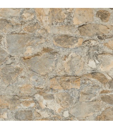 PA130904LW - Field Stone Wallpaper- Mediterranean by York