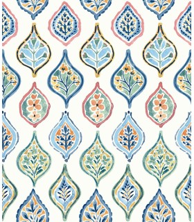 MN1852 - Marketplace Motif Wallpaper- Mediterranean by York