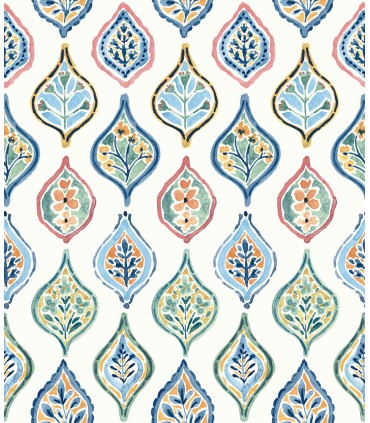 MN1852 - Marketplace Motif Wallpaper- Mediterranean by York