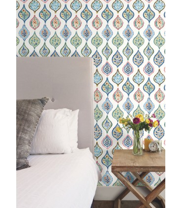 MN1852 - Marketplace Motif Wallpaper- Mediterranean by York