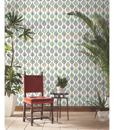 MN1852 - Marketplace Motif Wallpaper- Mediterranean by York