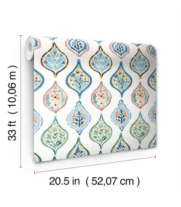 MN1852 - Marketplace Motif Wallpaper- Mediterranean by York