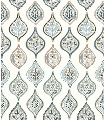 MN1854 - Marketplace Motif Wallpaper- Mediterranean by York