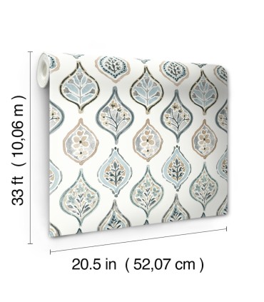 MN1854 - Marketplace Motif Wallpaper- Mediterranean by York