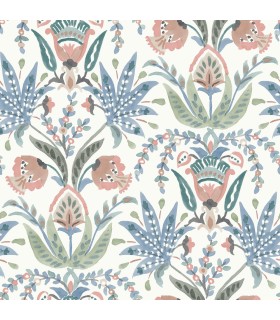 MN1912 - Seaside Jacobean Wallpaper- Mediterranean by York