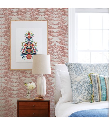 2999-25103 - Akira Coral Leaf Wallpaper by A Street
