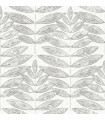 2999-25101 - Akira Grey Leaf Wallpaper by A Street