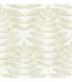 2999-25100 - Akira Taupe Leaf Wallpaper by A Street