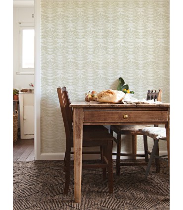 2999-25100 - Akira Taupe Leaf Wallpaper by A Street