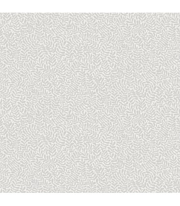 2999-55004 - Anna Light Grey Fern Trail Wallpaper by A Street