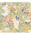 2999-55011 - Brittsommar Green Woodland Floral Wallpaper by A Street