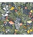 2999-55010 - Brittsommar Navy Woodland Floral Wallpaper by A Street