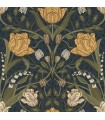 2999-44106 - Filippa Navy Tulip Wallpaper by A Street