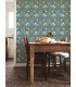 2999-24106 - Froso Turquoise Garden Damask Wallpaper by A Street