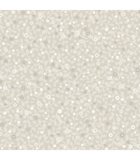 2999-24126 - Hummelvik Light Grey Daisy Trail Wallpaper by A Street