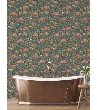 2999-55020 - Hybbe Blue Hydrangea Garden Wallpaper by A Street