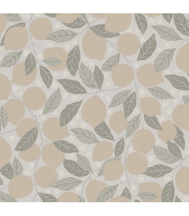 2999-44117 - Lemona Grey Fruit Tree Wallpaper by A Street