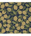 2999-44118 - Lemona Navy Fruit Tree Wallpaper by A Street