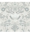 2999-24109 - Ostanskar Light Grey Retro Floral Wallpaper by A Street