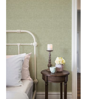 2999-25792 - Tuckernuck Green Linen Wallpaper by A Street