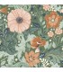 2999-13109 - Victoria Green Floral Nouveau Wallpaper by A Street