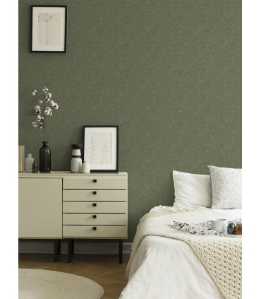 2999-13129 - Wilma Green Floral Block Print Wallpaper by A Street