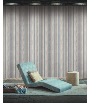 MI10395 - Missoni Home 4 Wallpaper - Striped Sunset Wallpaper