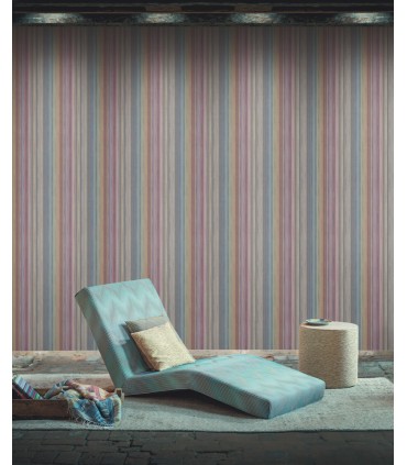 MI10396 - Missoni Home 4 Wallpaper - Striped Sunset Wallpaper