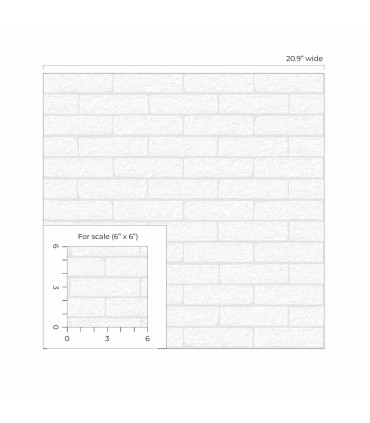 PW20800 - Limestone Brick Paintable Wallpaper by Seabrook Designs