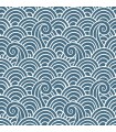 4081-26309 - Alorah Blue Wave Wallpaper by A Street
