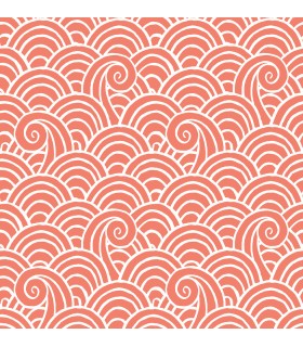 4081-26306 - Alorah Coral Wave Wallpaper by A Street