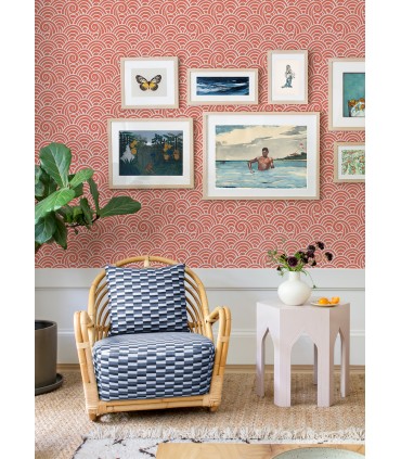 4081-26306 - Alorah Coral Wave Wallpaper by A Street