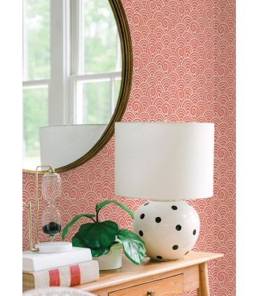 4081-26306 - Alorah Coral Wave Wallpaper by A Street