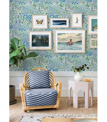 4081-26350 - Chilton Blue Wildflowers Wallpaper by A Street