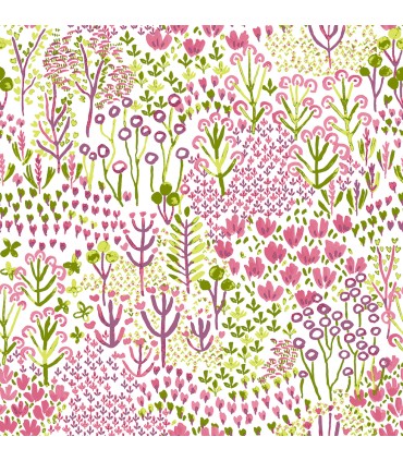 4081-26349 - Chilton Pink Wildflowers Wallpaper by A Street